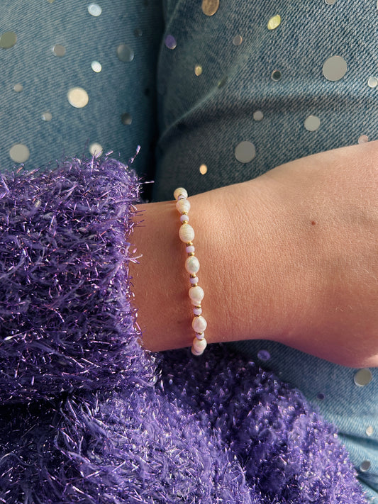 Armband Pearly Lila